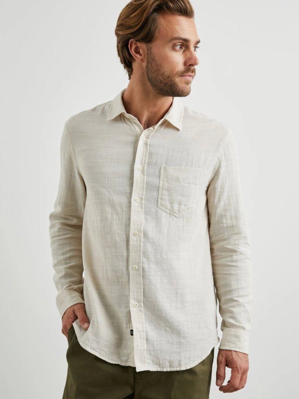 NWT Rails Men's Wyatt Hummus Long Sleeve Shirt XXL 2XL